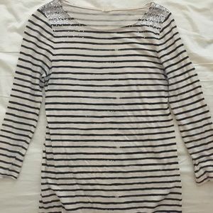 Stripped long sleeved shirt